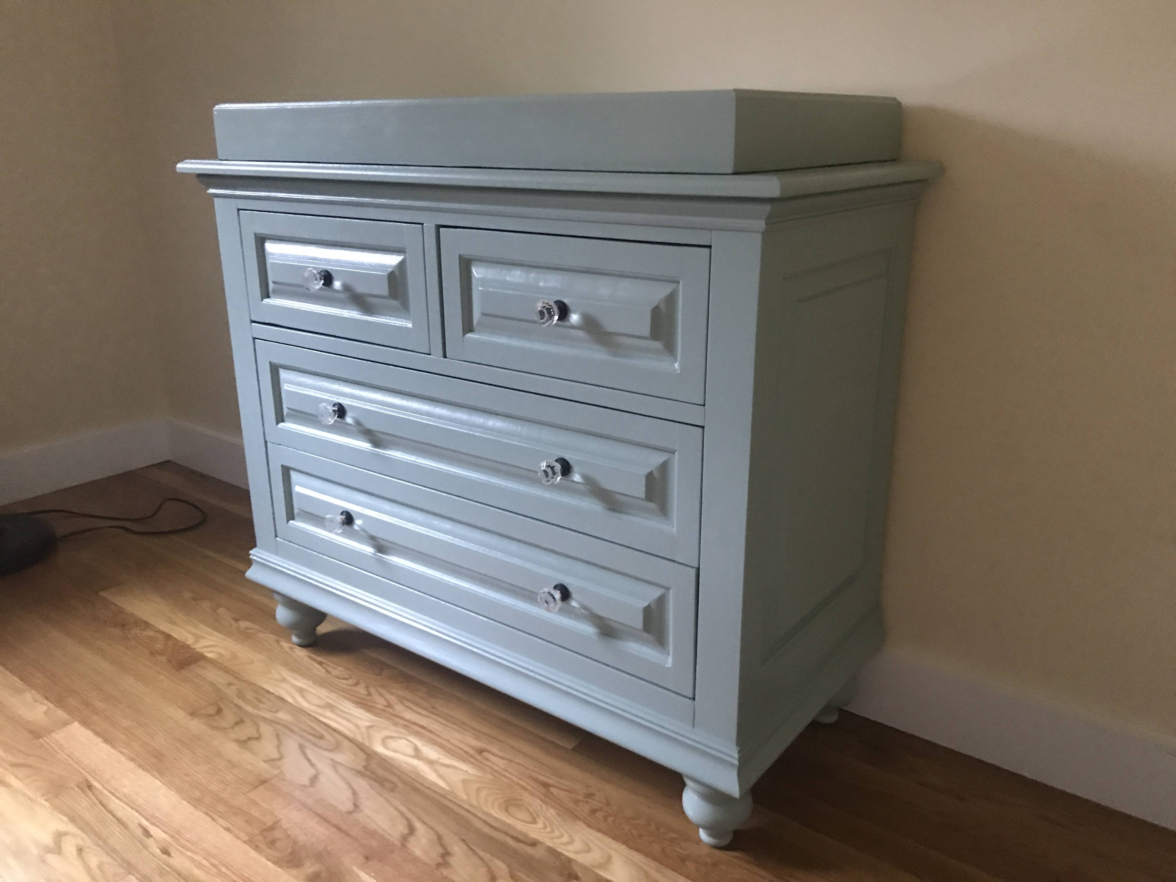 Penncraft Contracting & Realty Custom Raised Panel Baby Dresser with removable changing top