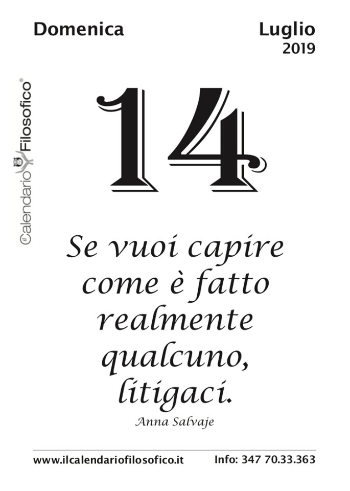 Eolie News Il Calendario Filosofico