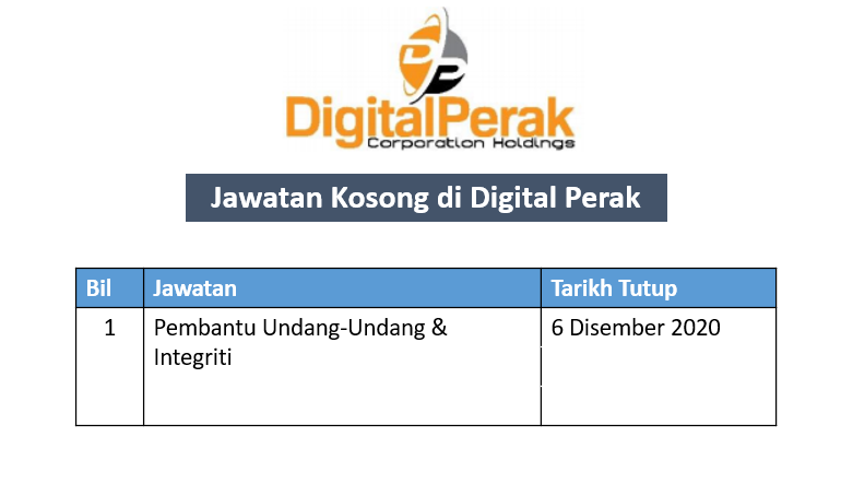 Jawatan Kosong di Digital Perak