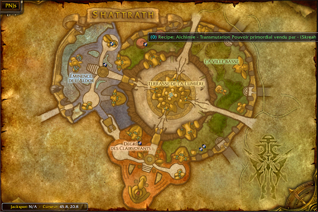 wow map shattrath