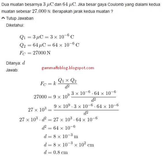 Contoh Soal Listrik Statis Contoh Soal Listrik Statis