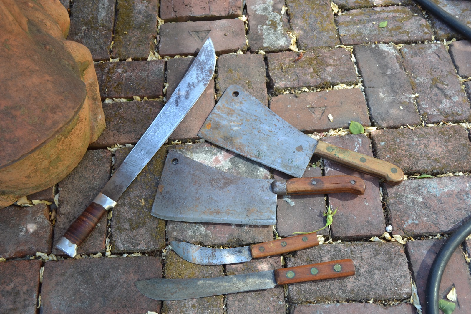 Mobile Knife Sharpening / Knife Sales Vintage Cleavers and Butcher Knives