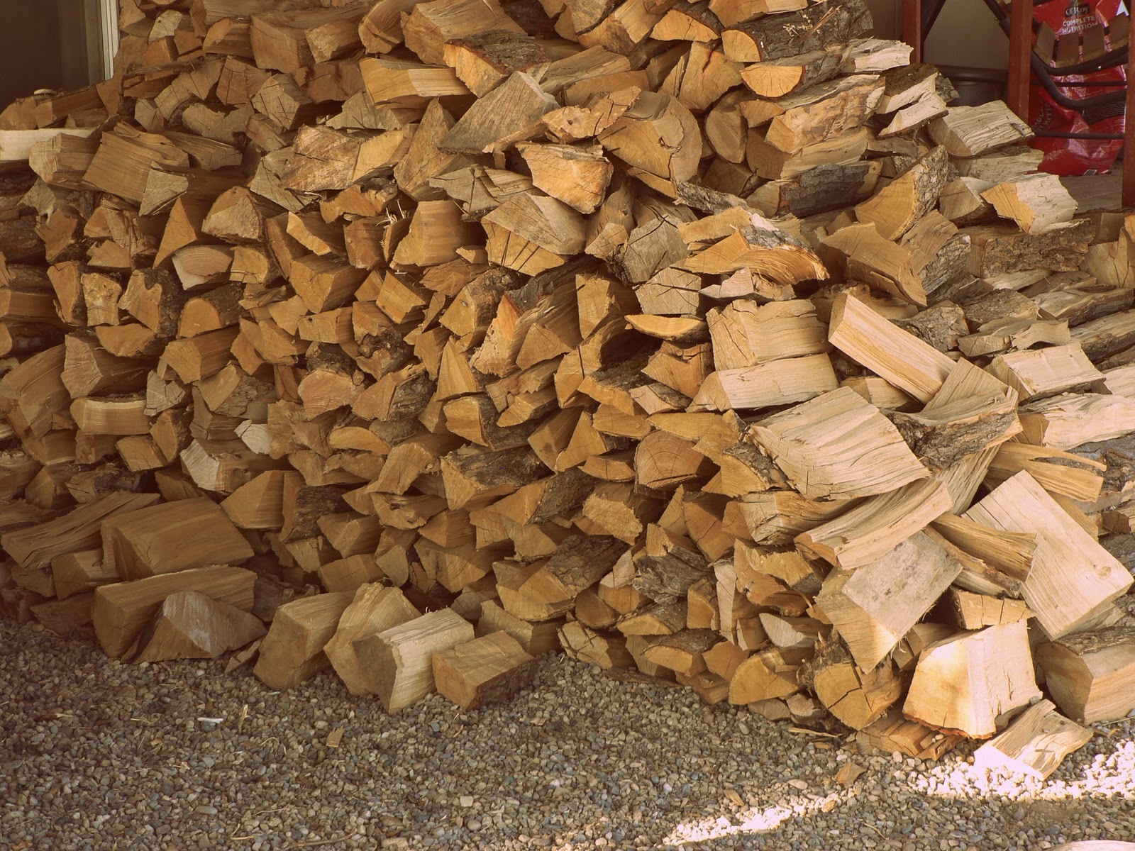 On The Farm The Old Wood Pile
