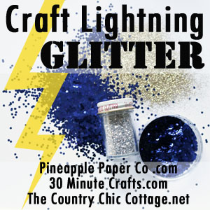 craft lightning glitter advert