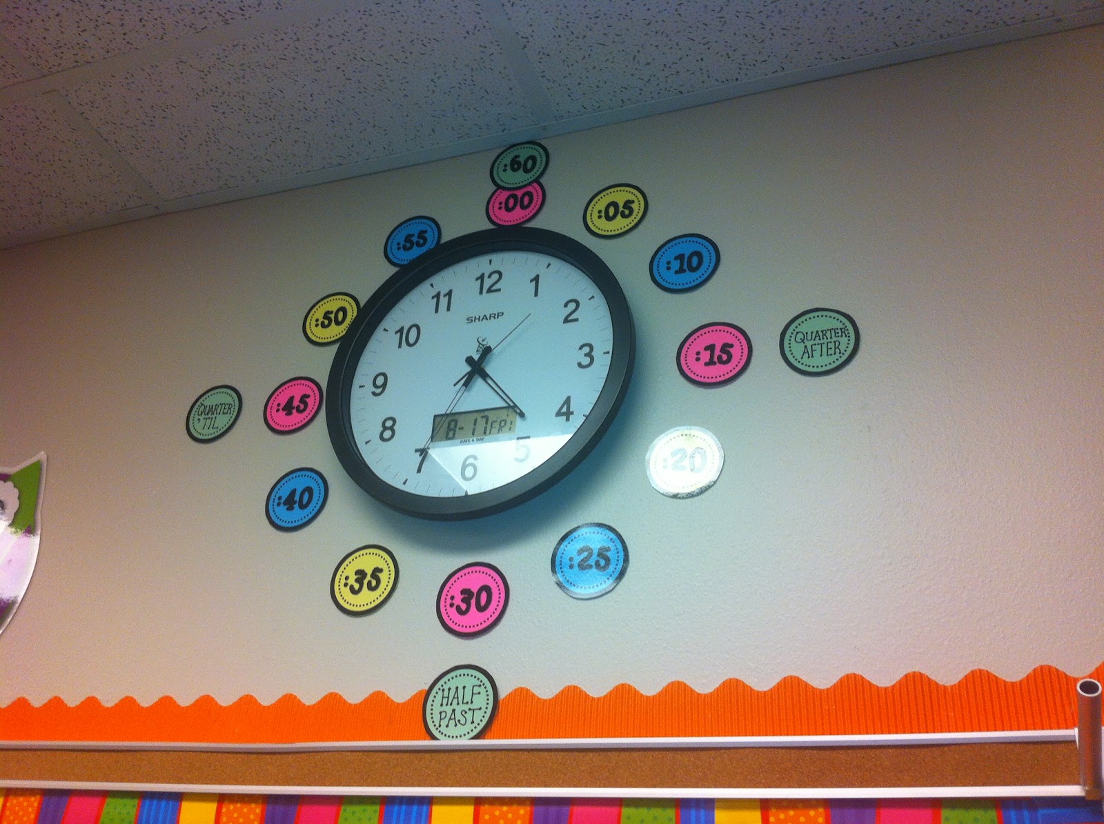 Clock Labels For Classroom