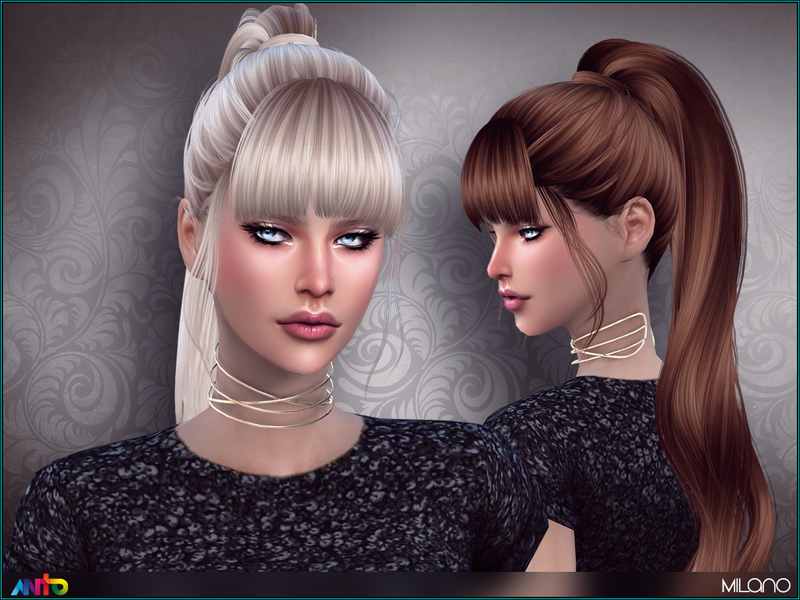 Sims 4 Ccs The Best Anto Milano Hairstyle