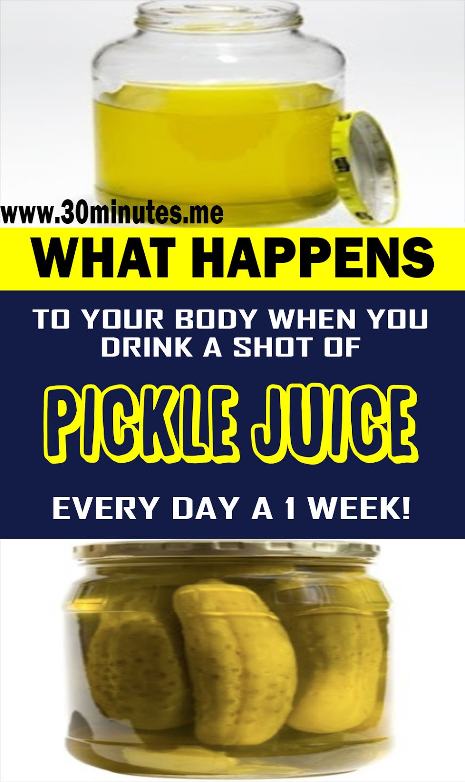 HERE’S WHAT HAPPENS TO YOUR BODY WHEN YOU DRINK A SHOT OF PICKLE JUICE