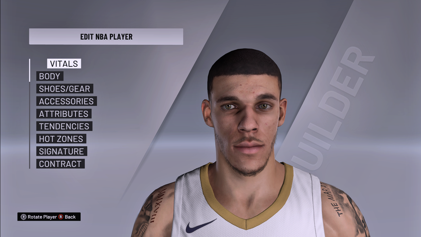 Lonzo Ball Cyberface From 2K21 [Downgrade] 2kspecialist