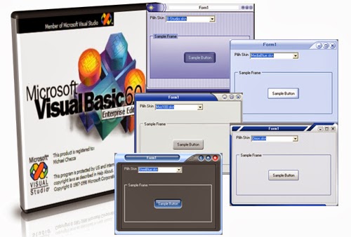Free Download 7 Skin Visual Basic 6.0