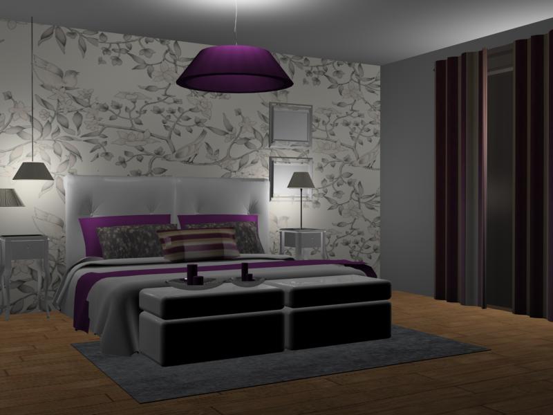 El arte de decorar: Dormitorio con un toque de color.