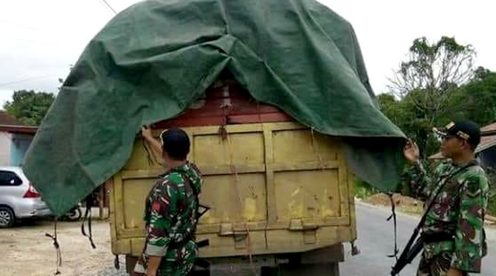TNI Amankan 6 Ton Bawang Merah Ilegal asal Malaysia 