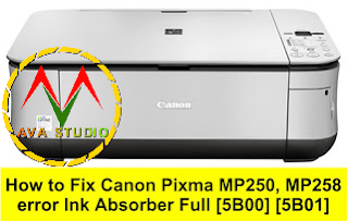 fout canon 5b00 mp250