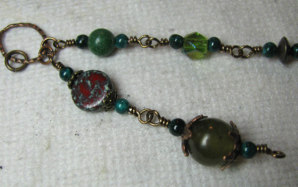 Bluebird Singing in the Dead of Night - a beaded necklace tutorial