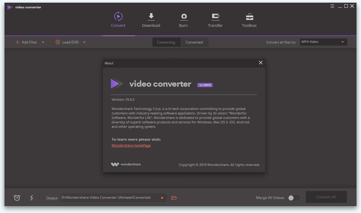 Wondershare - Video Converter Ultimate v10.4.3.198 Full version