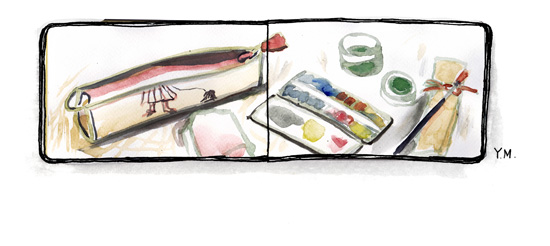 watercolor kit by Yukié Matsushita