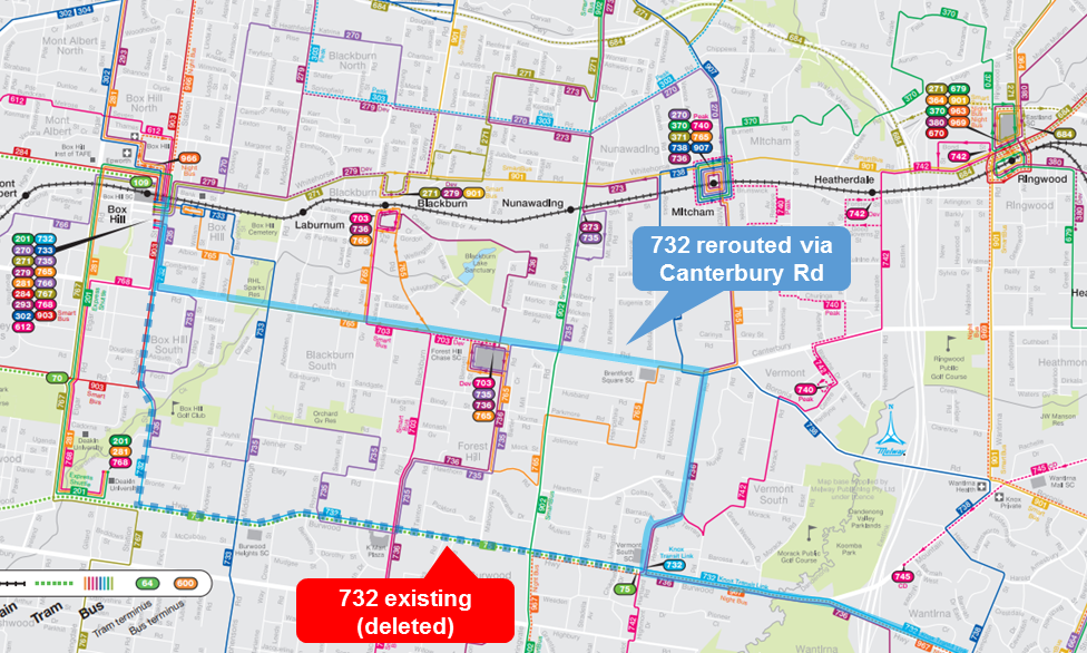 612 Bus Route Map Melbourne On Transit: Building Melbourne's Useful Network Part 14:  Canterbury Rd For Not Much Money