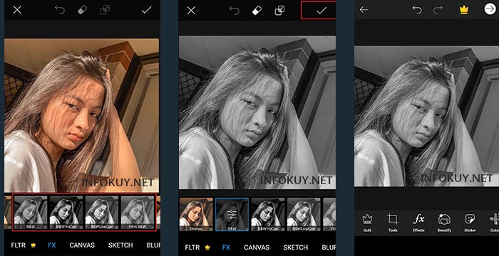 Aplikasi edit foto hitam putih keren