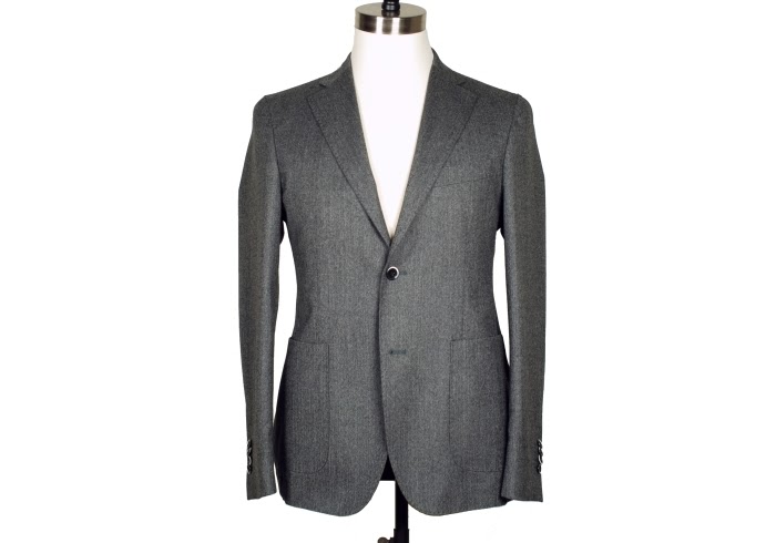 Dark Gray Wool Herringbone Suit | Fashion Groom