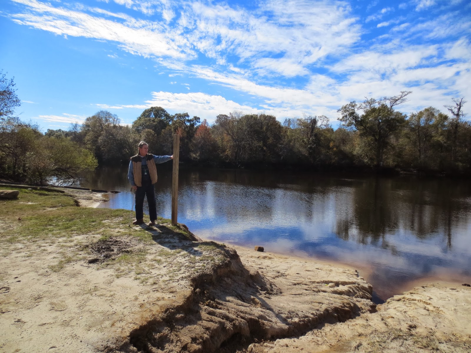 The New Liberty Gazette Dad at "Steel Bridge" on Ogeechee River