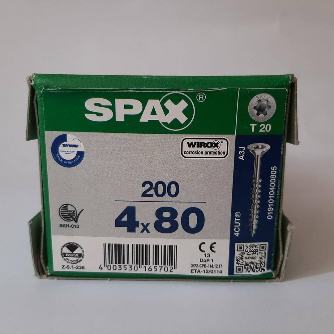 Spax 4.0 x 80 mm, MC, T20