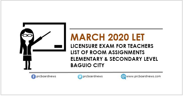 room assignment let march 2022 pagadian city