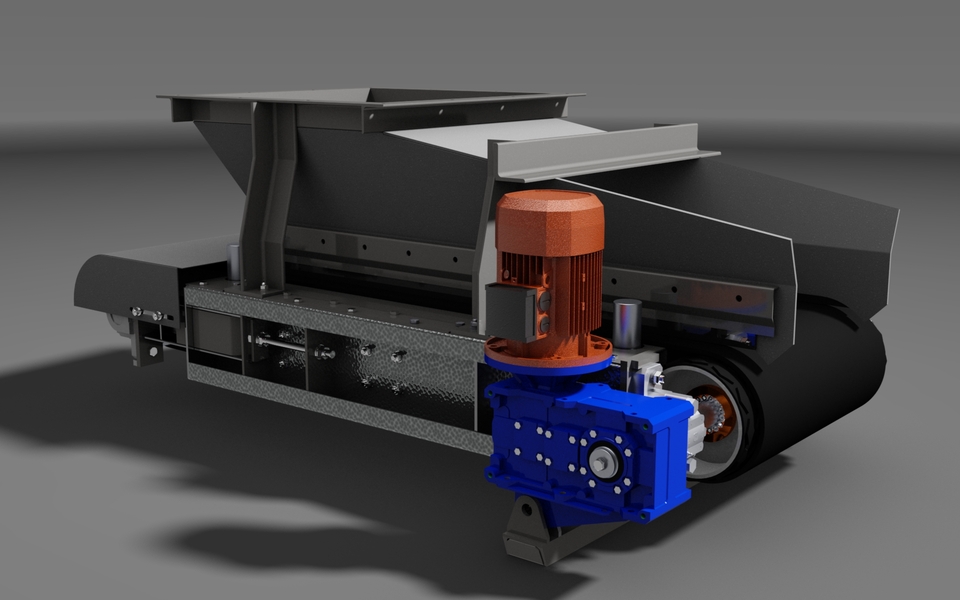 178. Conveyor belt feeder Free download 3D model