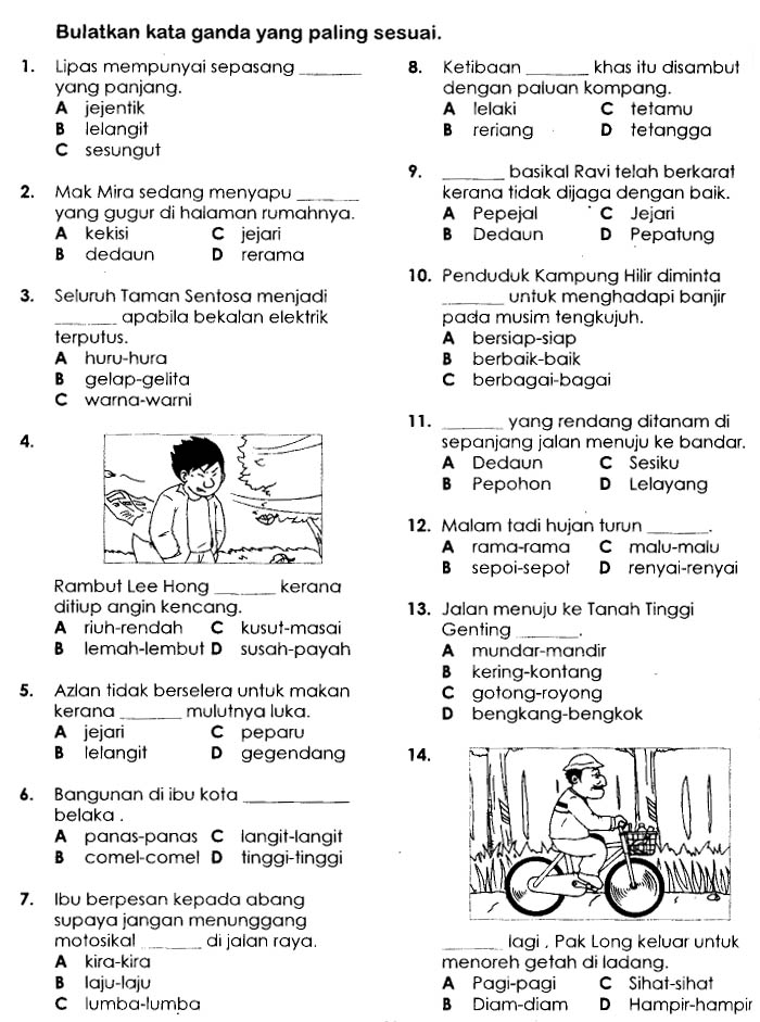 Marilah Belajar Bahasa Malaysia: Latihan
