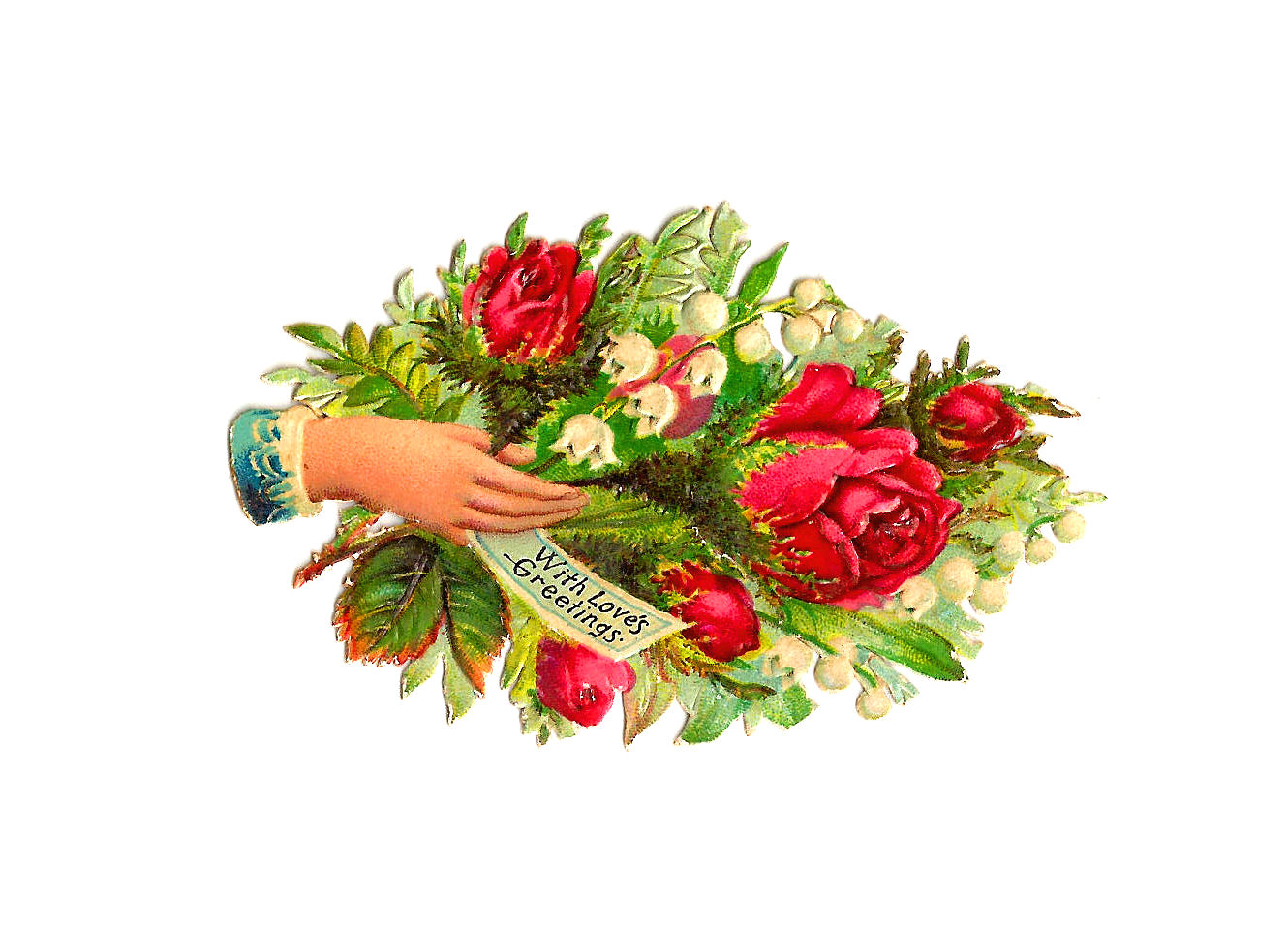 victorian flowers clipart - photo #35