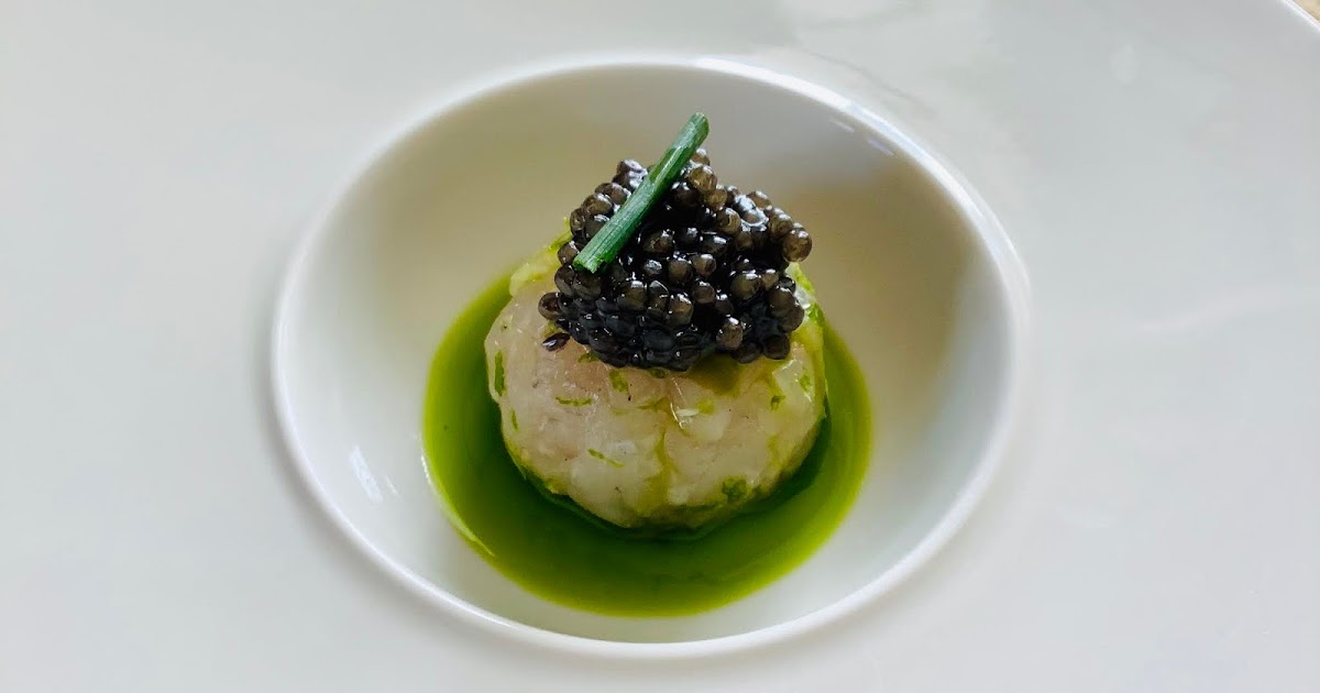 Tartare of sea bass, caviar, chives oil Recipe