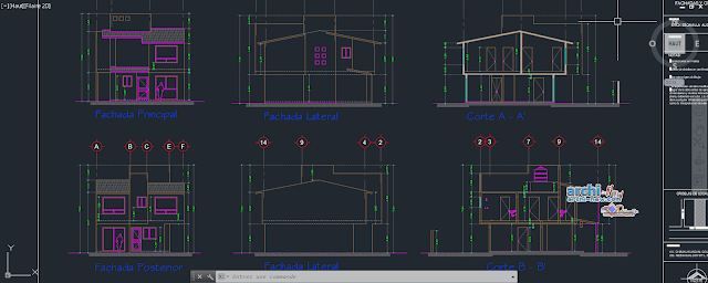 House room one family  in AutoCAD 