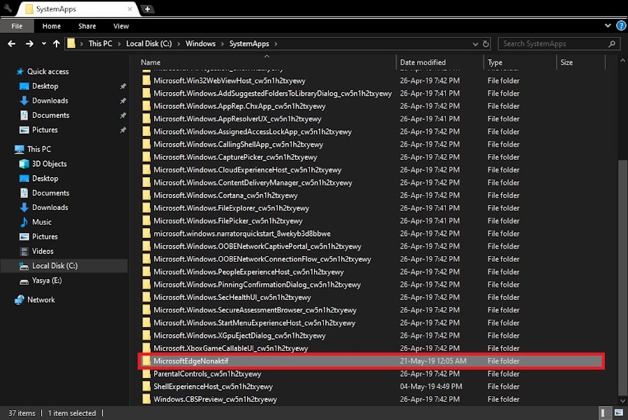 Mengubah Nama Folder Microsoft Edge Mengubah Nama Folder Microsoft Edge