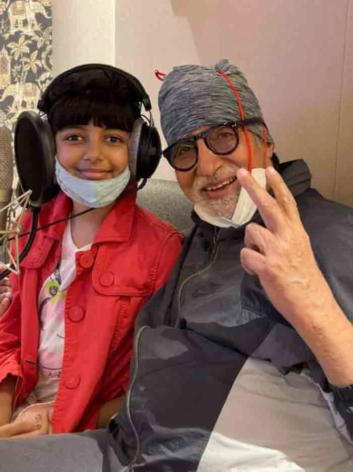 Amitabh Bachchan records song with granddaughter Aaradhya, Mumbai, News, Twitter, Social Media, Amitabh Batchan, Abhishek Bachan, Cinema, National