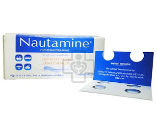 Thuốc chống say tàu xe Nautamine Thuốc chống say tàu xe Nautamine