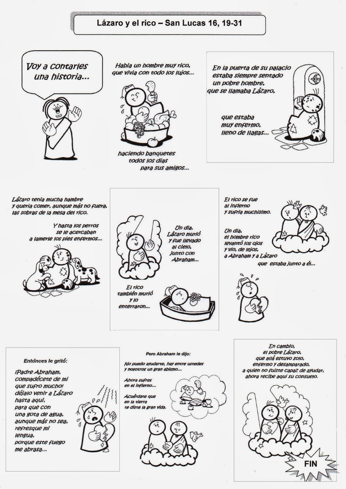 RECURSOS PARA MI CLASE DE RELIGIÓN CATÓLICA Lázaro y el rico San Lucas 16, 1931 RECURSOS PARA MI CLASE DE RELIGIÓN CATÓLICA Lázaro y el rico San Lucas 16, 1931