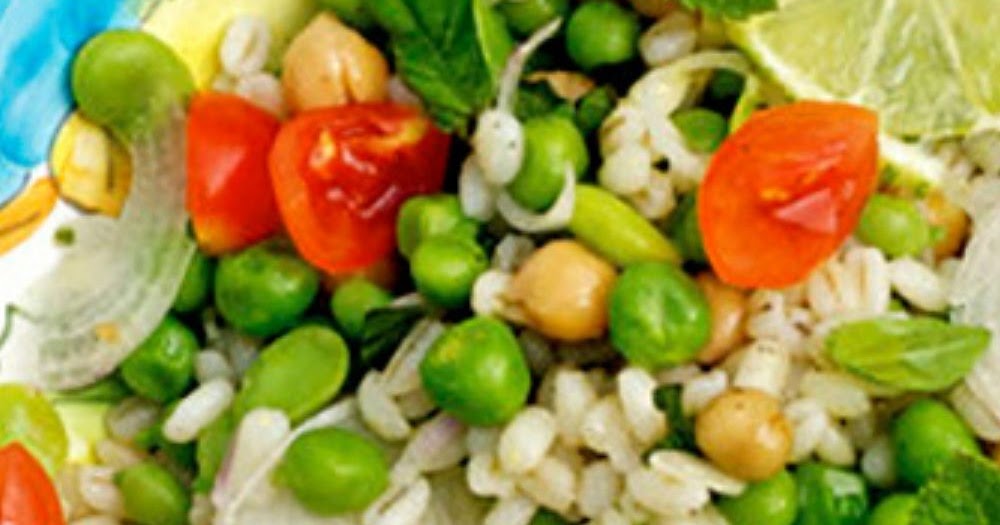 Barley Salad with Chickpeas, Fava Beans & Peas - Keto Recipes Chicken Utama