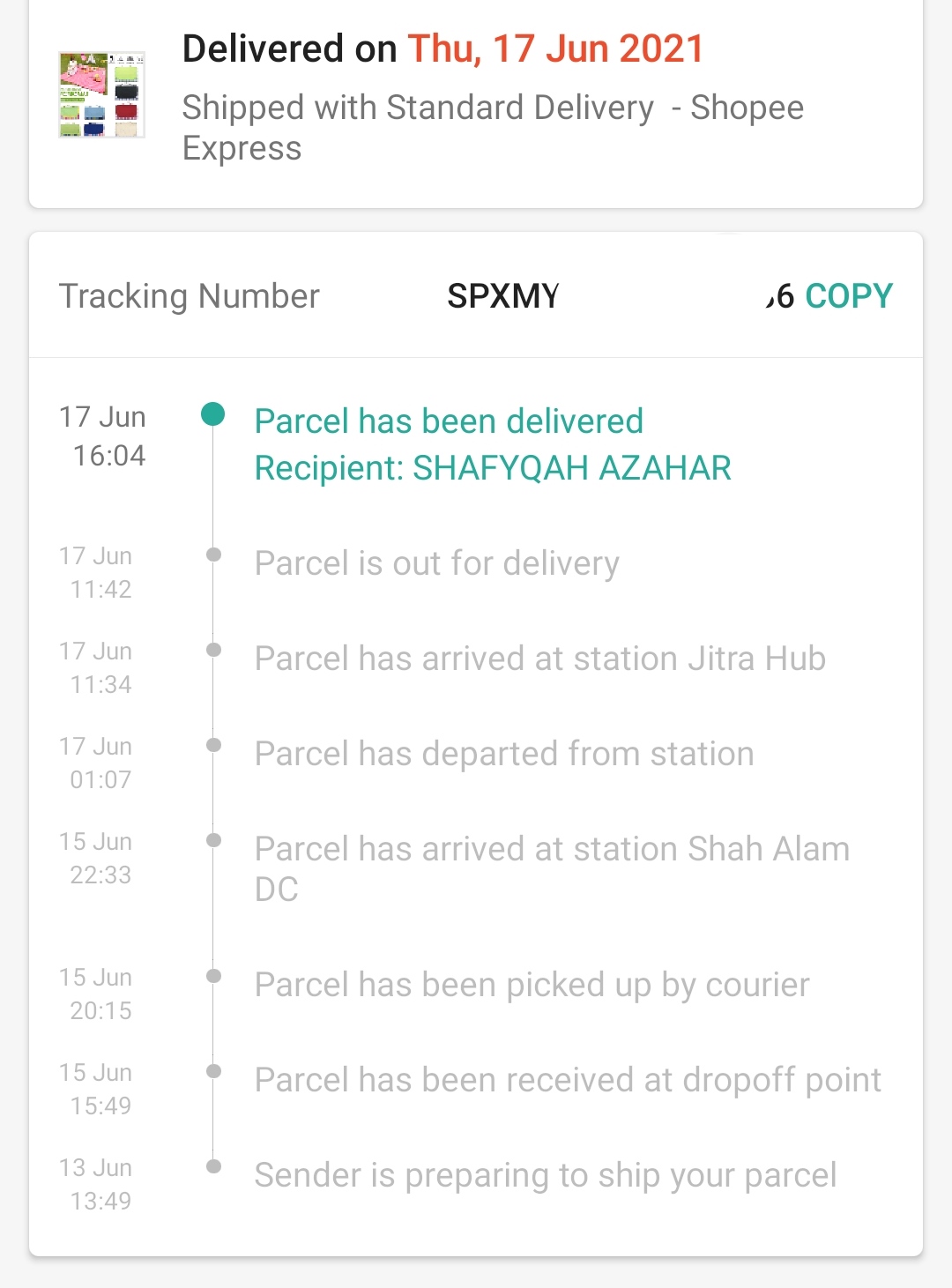 Number shopee express tracking Tracking Shopee
