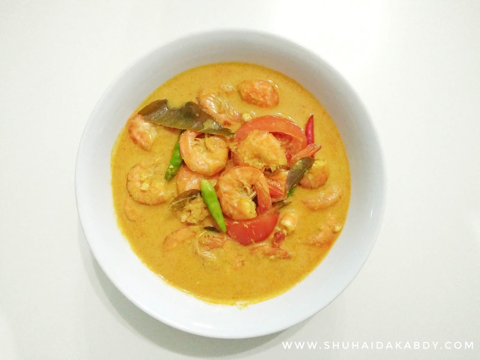 Resepi Kari Udang Nyonya Shuhaida Kabdy