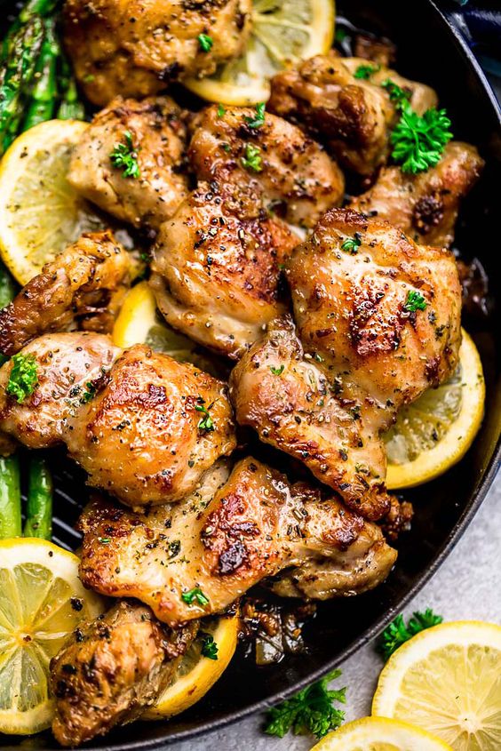 Crock Pot Lemon Garlic Butter Chicken - Yummy Recipe