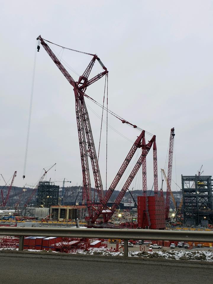 Towns and Nature Monaca, PA Shell building a polyethylene plant on