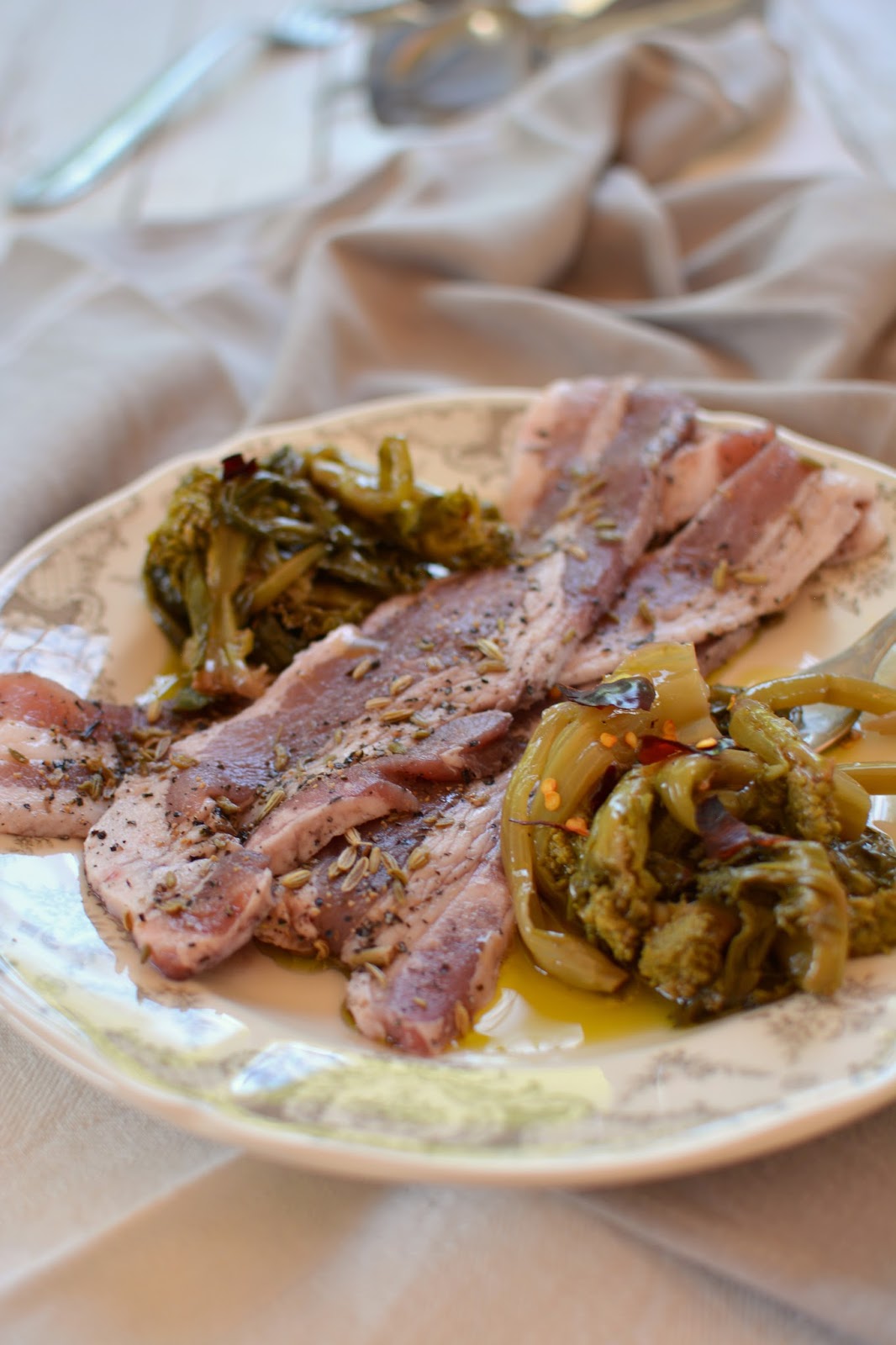 L'Omin di Panpepato Pancetta di Maiale Grigliata in Gelatina d'Uva e