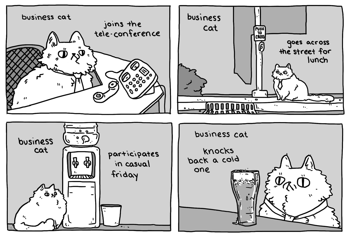 Business Cat | rachel draws