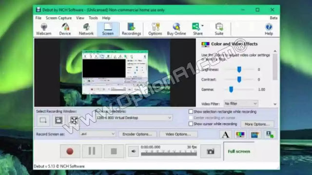 Debut Video Capture برنامج Debut Video Capture لتسجيل شاشة الكمبيوتر