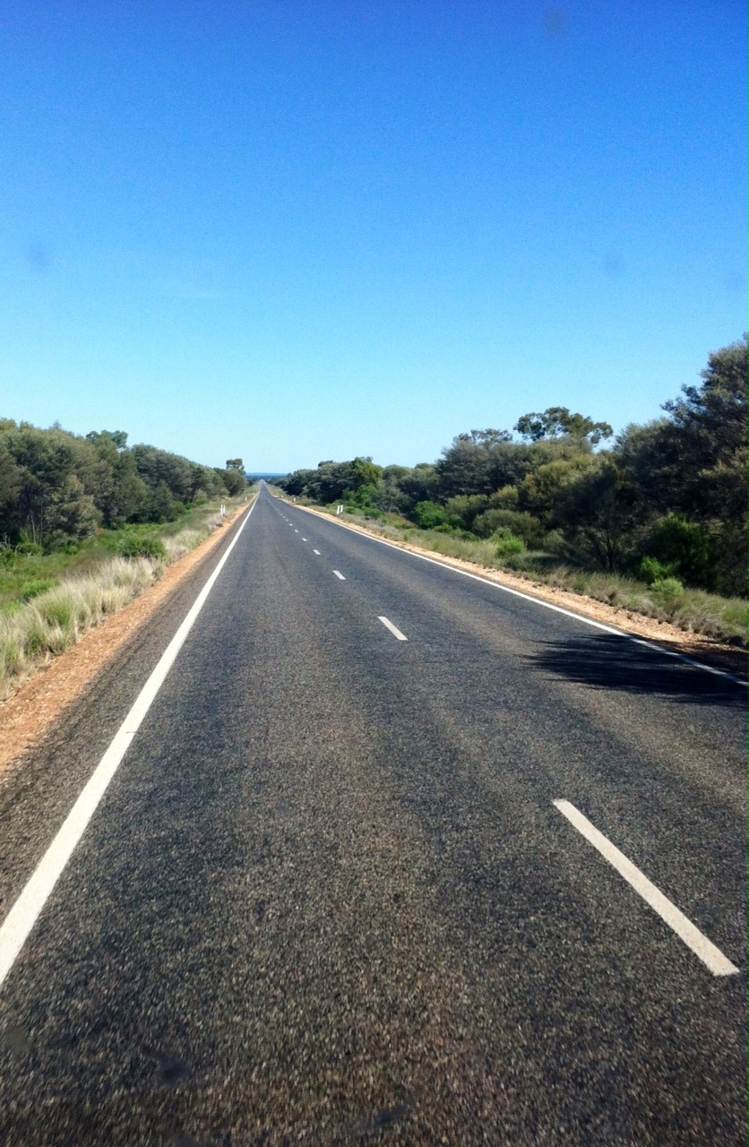 An Outback Motorhome Roadtrip The road to Broken hill from Cobar. So green.