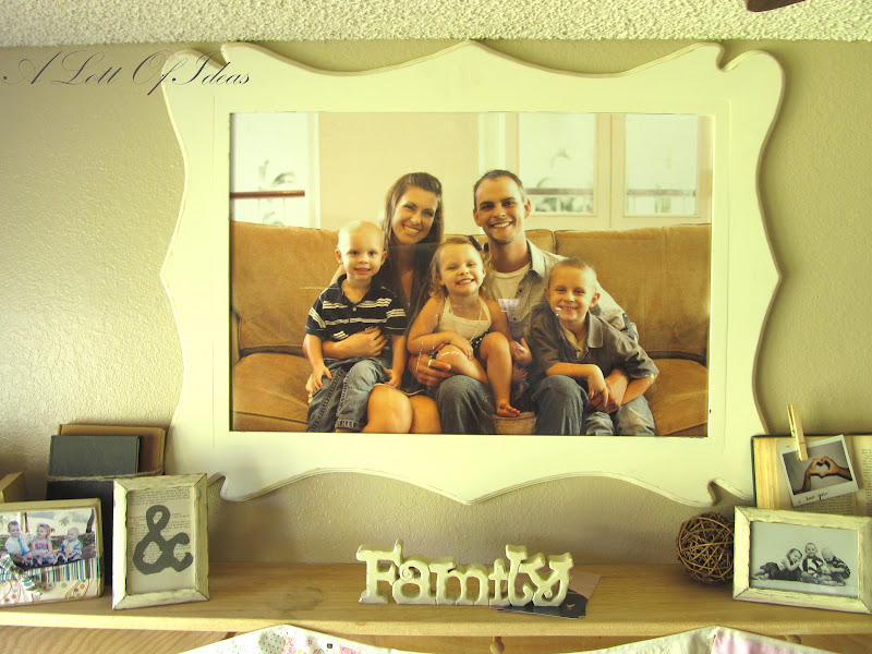 A Lott Of Ideas: { squiggly bracket picture frame }