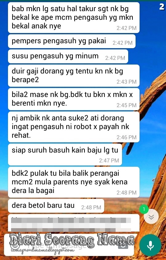 Luahan Hati Seorang Pengasuh Luahan Hati Seorang Pengasuh
