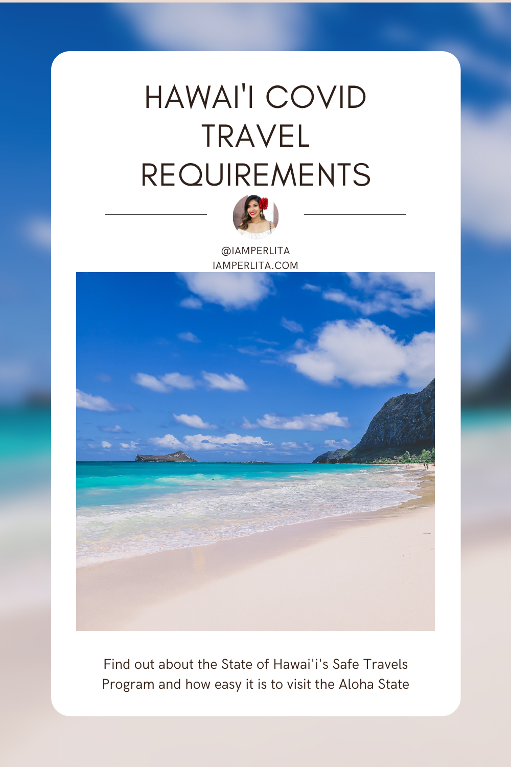 .hawaii travel requirements. iamperlita