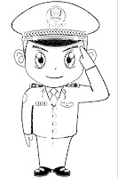 12 Gambar Polisi Hitam Putih | Mewarnai Gambar | Iqna