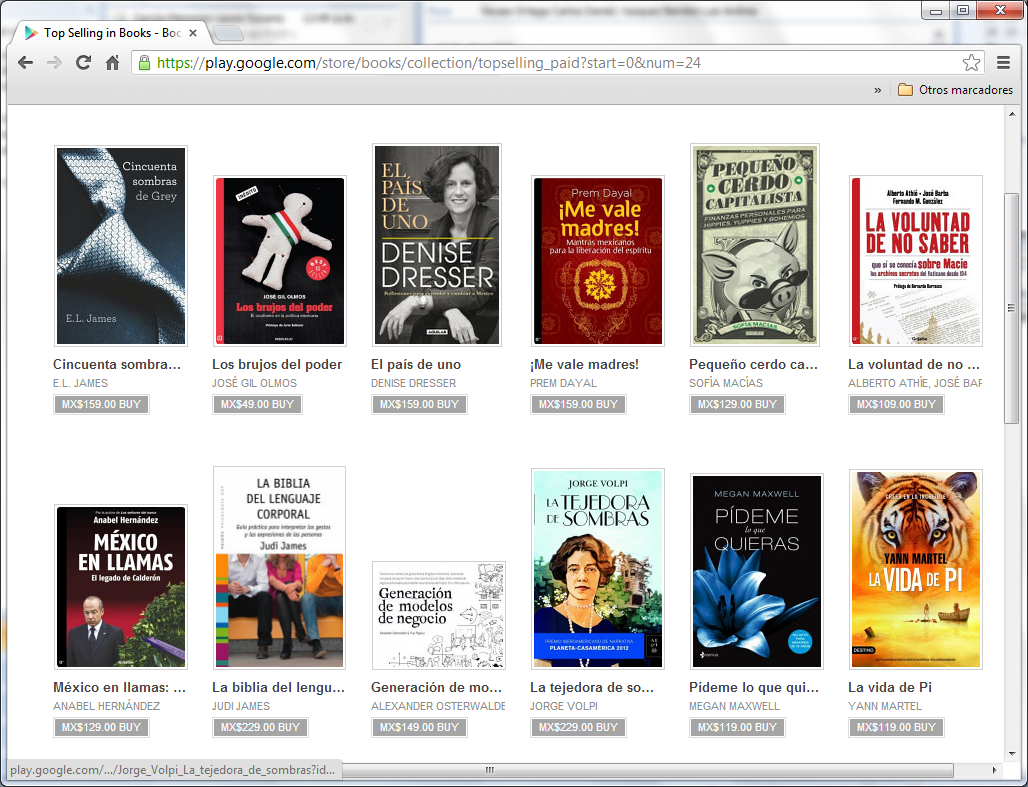 Google Play Books Llega a México
