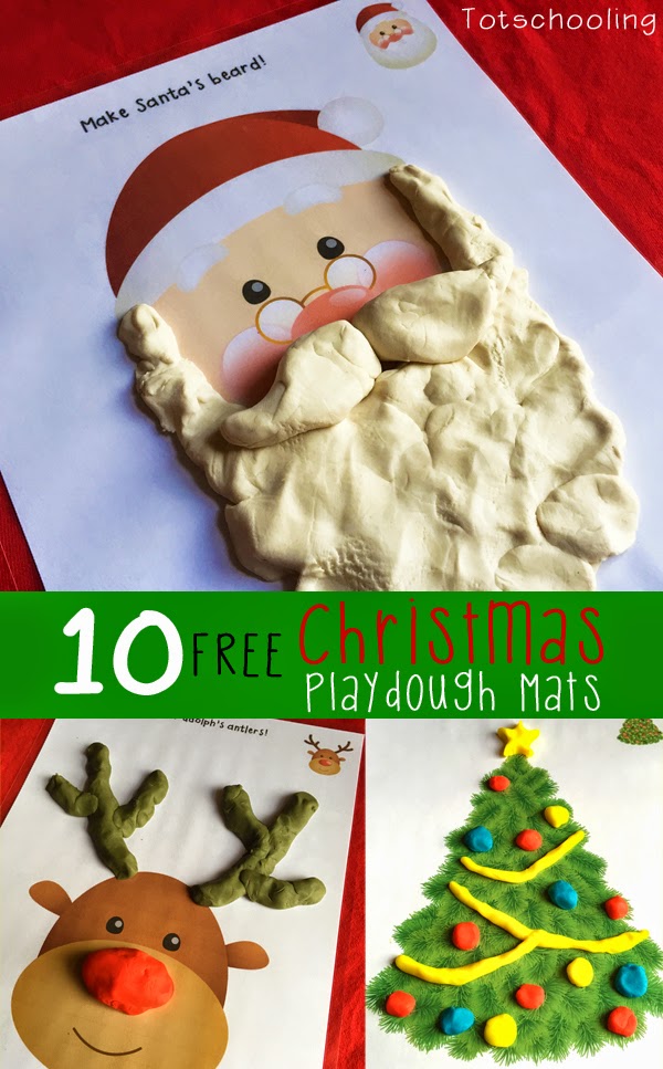 ChildsLearning Christmas QTip Painting Printables