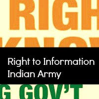 right to information indian army